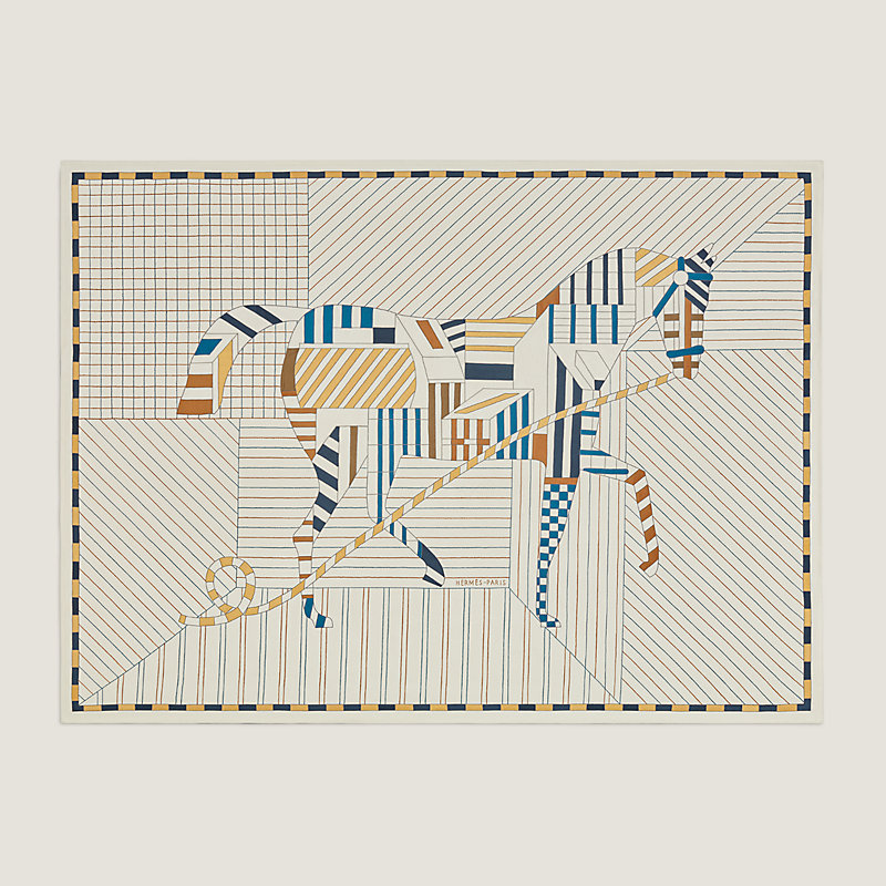 Cheval au Faubourg blanket | Hermès Canada